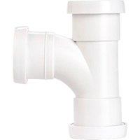 Securplumb Push Fit Swept Bend in White