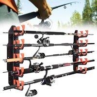 SPETLEK Wall Fishing Rod Holder Wall Fishing in Black | Size: 1000mm
