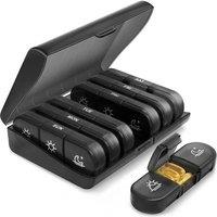 SPETLEK Storage 7 Day Weekly Container Organizer black | Size: Large