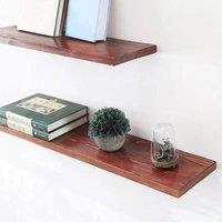 EONLION 4x Heavy Duty Floating Shelf Brackets Hidden in Black | Size: 1000mm 2000mm