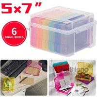 NESTLUNE Photo Storage Box 7 x 5 Picture Album Organizer Photograph