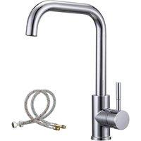 Kelvenix Modern Kitchen Sink Mixer Taps silver | Size: 10000mm x 520mm