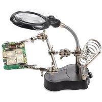 Kelvenix LED Desk Lamp Magnifying Magnifier Glass in Black