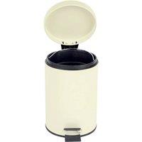 EONLION 3 Litre Bathroom Rubbish Waste Pedal Bin in Beige | Size: 100 cm