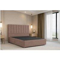 Nexus Mattresses Ltd Kyoto Plush Divan Bed Base No Drawers - 54 Headboard in Bronze | Size: Super King