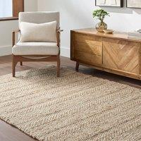 Livabliss Tahoe II-Hand Woven Tan Beige Brown Taupe Wool Global Living Rug | Size: 185 cm x 275 cm