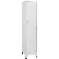 Berkfield Home Locker Cabinet 38x45x180 cm in Grey | Size: 38 x 45 x 180 cm