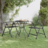 Berkfield Home Garden Table 60x72 cm Expanded Metal Mesh Anthracite in Black | Size: 60x72 cm