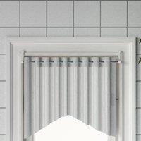 Berkfield Home Curtain Rails 2 pcs White & Silver 40-60 cm Aluminium