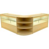 Monstershop Andromeda LED Shop Counter Set LM60 & 2 x C1500 - Maple in Beige
