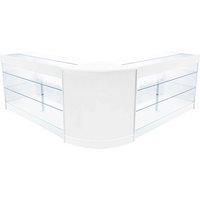 Monstershop Helios LED Shop Counter Set CM60 & 2 x K1500 - White