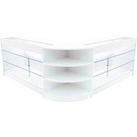 Monstershop Apollo LED Shop Counter Set LM60 & 2 x K1500 - White