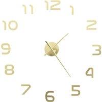 Berkfield Home 3D Wall Clock Modern Design 100 cm XXL Gold