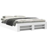 Berkfield Home Bed Frame without Mattress White 160x200 cm Engineered Wood