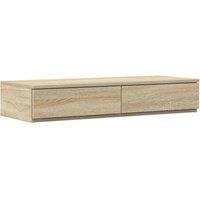 Berkfield Home Bed Drawers Sonoma Oak 90x36.5x16.5 cm Made from Engineered Wood in Light Tan