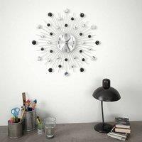 Berkfield Home Wall Clock with Quartz Movement Modern Design 50 cm in Silver