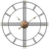 Berkfield Home Wall Clock Black 60 cm Iron
