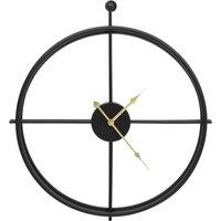 Berkfield Home Wall Clock Black 52 cm Iron