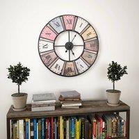 Berkfield Home Vintage Wall Clock with Quartz Movement 60 cm XXL