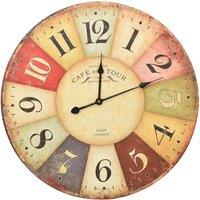 Berkfield Home Vintage Wall Clock Colourful 60 cm
