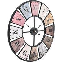 Berkfield Home Vintage Wall Clock with Quartz Movement 60 cm XXL