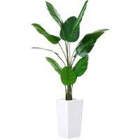 VOGREX 4.8 FT Artificial Banana Tree Plant, Realistic Fake Plant in Green