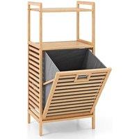 Kelvenix Bamboo Tilt out Laundry Hamper in Natural | Size: 0.6m2