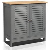 Nordara 2 Door Bathroom Storage Cabinet Grey