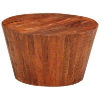 Berkfield Home Coffee Table 52x30 cm Solid Rough Wood Mango in Brown