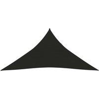Berkfield Home Sunshade Sail 160 g/m Black 3x3x3 m HDPE