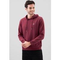 Enorsia Men's Premium Pull Over Hoodie With Signature Logo in Red | Size: XL
