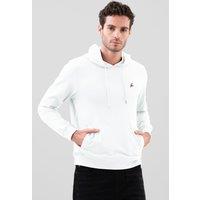 Enorsia Men's Premium Pull Over Hoodie With Signature Logo in White | Size: 2XL