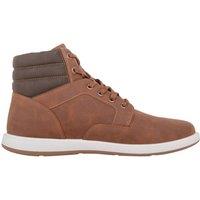 ABSOLUTE FOOTWEAR Men's Lightweight Casual Lace Up Boot with Stitch Detailing in Tan | Size: 8.5