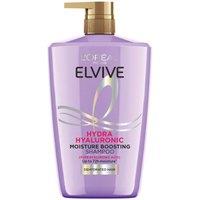 L'Oral Paris Women's Elvive Hydra Hyaluronic Moisture Boosting Shampoo, for Dry & Dehydrated Hair, 1000ml