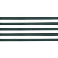 Living and Home 5 Pcs Green Garden Fence PVC Privacy Screen Panel Slat Strips Fixing