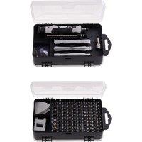 Living and Home 115 in 1 Multi-purpose Precision Screwdriver Set Magnetic PC Repair Tool Kit w/ Storage Box for Computer Phone Mechanical Maintenance