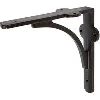Hammer and Tongs Curved Iron Shelf Bracket - D150mm in Black | Size: 1000mm x 1000mm