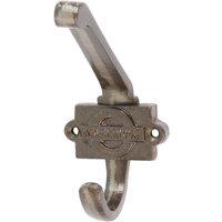 Hammer and Tongs London Underground Hat & Coat Hook - W55mm x H100mm - Raw in Grey | Size: 1000mm x 1000mm