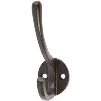 Hammer and Tongs Hat & Coat Hook - W25mm x H80mm in Black | Size: 1000mm x 1000mm