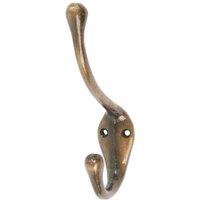Hammer and Tongs Narrow Hat & Coat Hook - W30mm x H140mm in Gold | Size: 1000mm x 1000mm