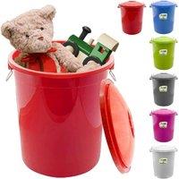 BARGAINS-GALORE 50l Multi Purpose Plastic Bucket Large Home Storage Drum Metal Handles