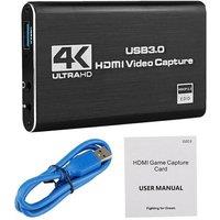 SPETLEK 4K Audio Video Capture Card USB 3.0 HDMI in Black
