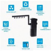 SPETLEK 3in1 Aquarium Fish Tank Water Pump Internal in Black | Size: 110 cm