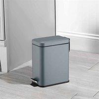 EONLION Slate 5 LITER BATHROOM TOILET SLIM PEDAL BIN in Dark Grey | Size: 100 cm
