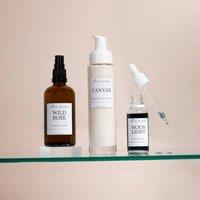 Wild Rising Skincare Brightening Natural Skincare Trio Set - Cleanser, Toner & Face Serum in All
