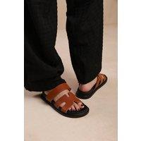 Where's That From Women's 'Adagio' Strappy Sandals in Tan | Size: 7