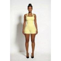 LEMONLUNAR Women's Zoe Bandage Shorts Yellow | Size: XS