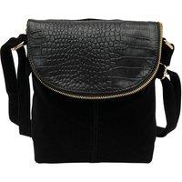 Lotus Women's 'Chantelle' Suede & Leather Handbag in Black