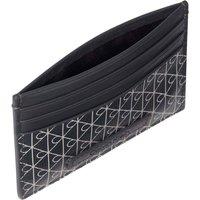 Calvin Klein Men's Emblem Aop Coated Cardholder Iron Gate in Grey