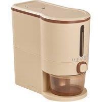 Living and Home 5/10KG Airtight Rice Dispenser Cereal Grain Storage Container with Measuring Cup in Beige | Size: Small